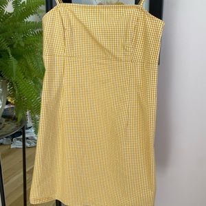 Yellow checkered sundress